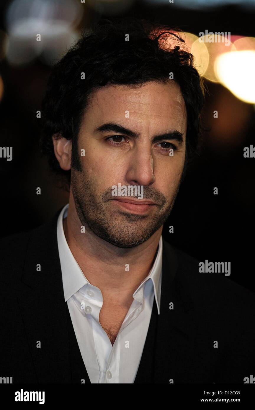 Sacha Baron Cohen assiste la Premiere mondiale di Les Misérables su 05/12/2012 a Leicester Square, Londra. Persone nella foto: sacha baron cohen. Foto di Julie Edwards Foto Stock