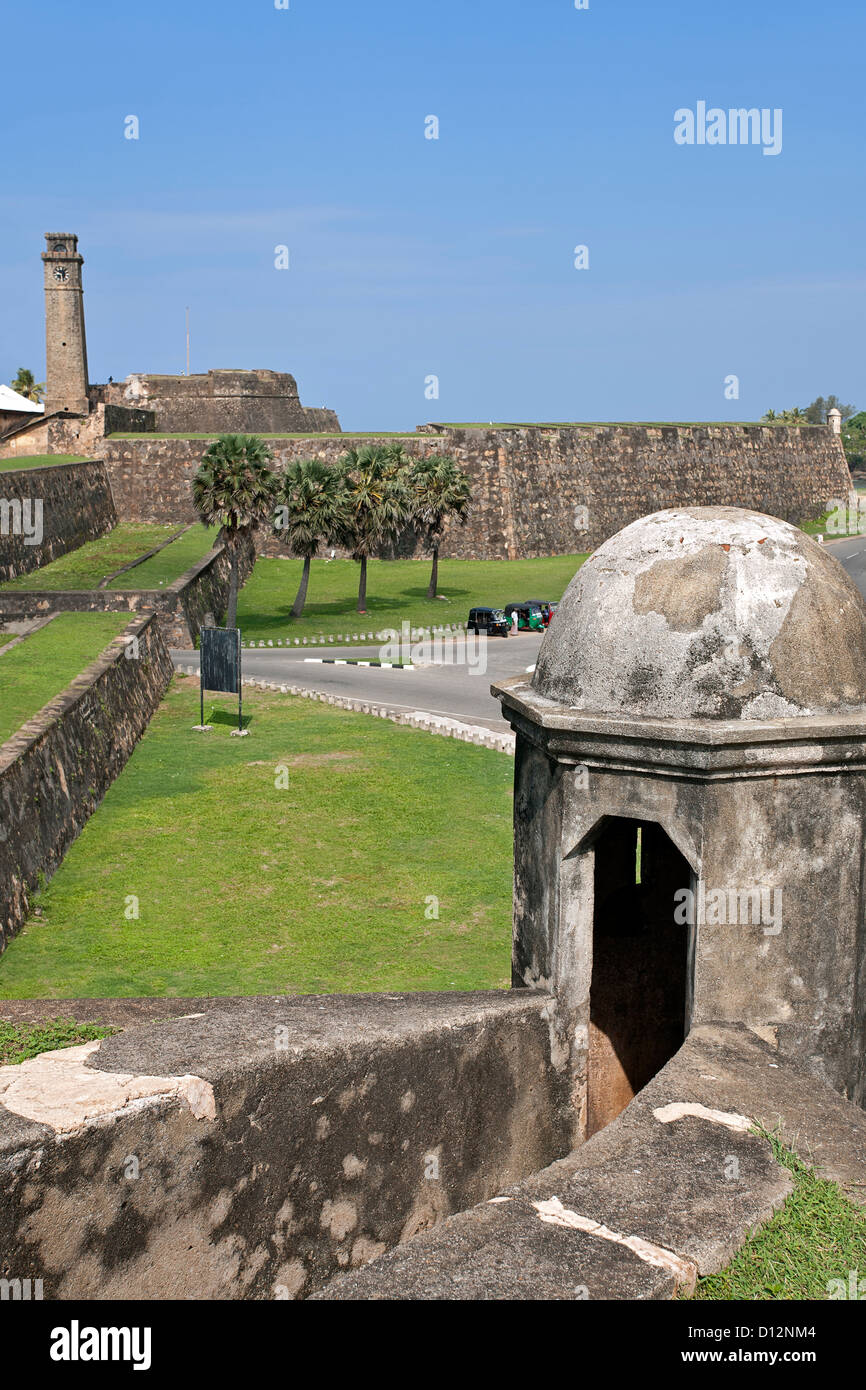 Forte Galle bastioni. Sri Lanka Foto Stock