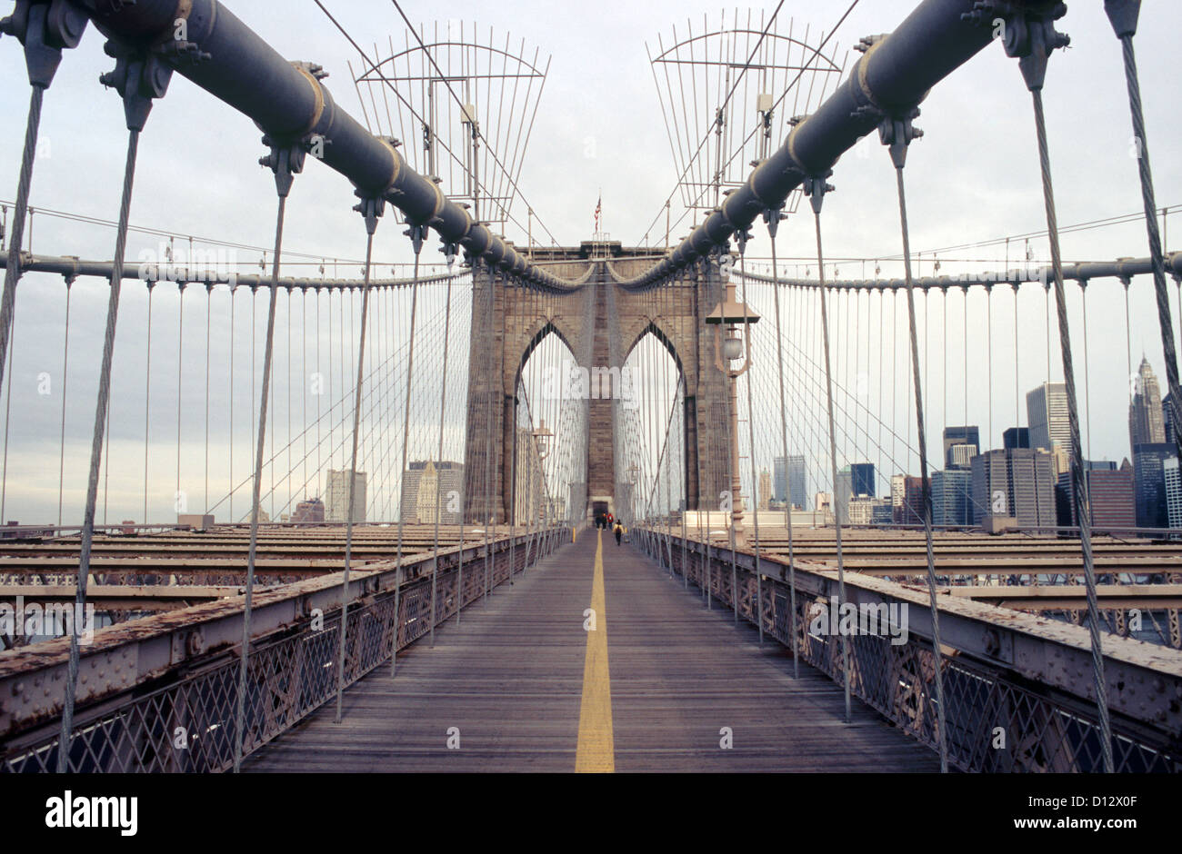 Ponte di Brooklyn NYC Foto Stock