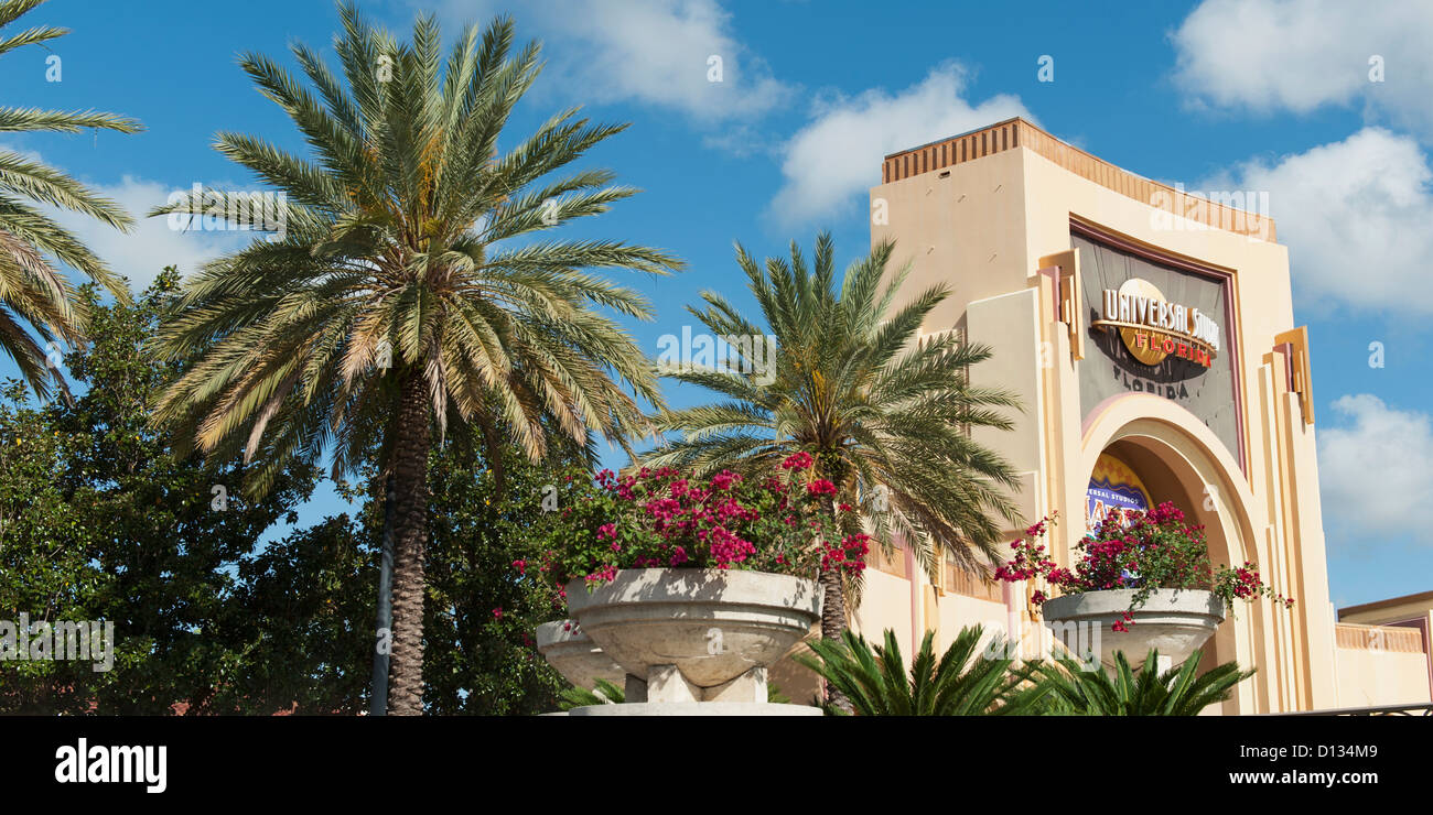 Ingresso agli Universal Studios Florida di Orlando Stati Uniti d'America Foto Stock