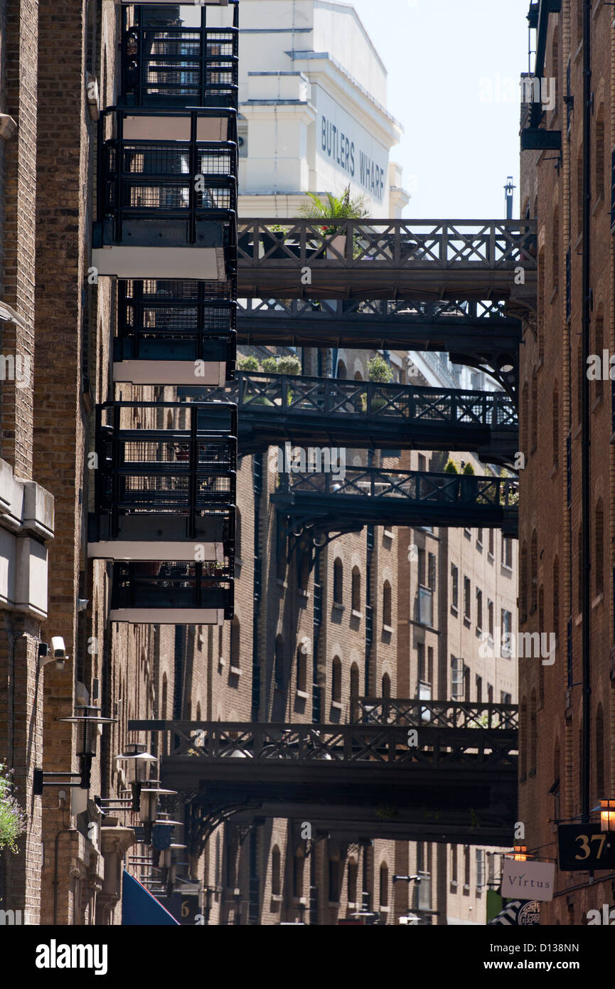 Butlers Wharf, Shad Thames, Londra Foto Stock