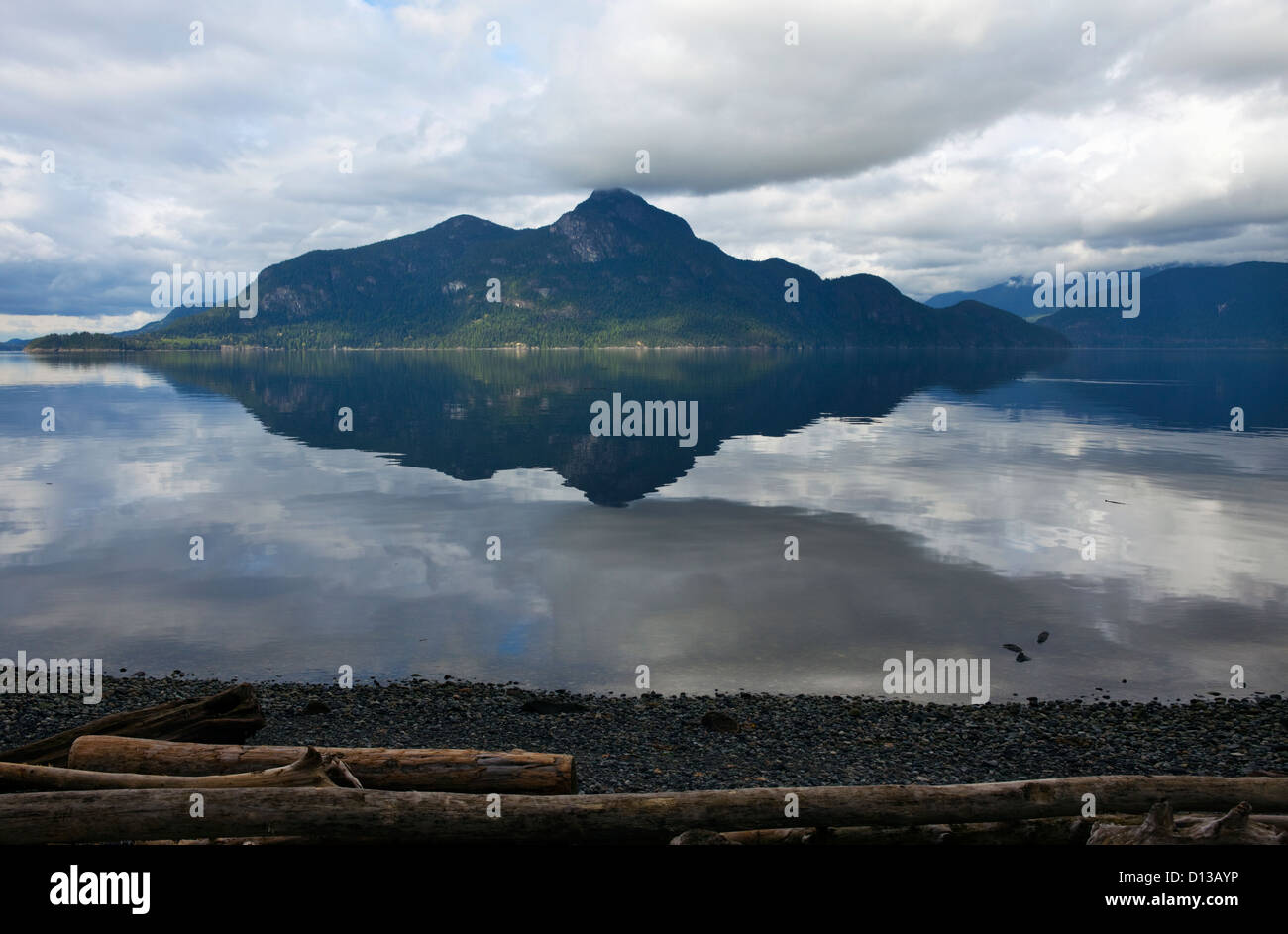 Vista in Porteau Cove Parco Provinciale,BC Foto Stock