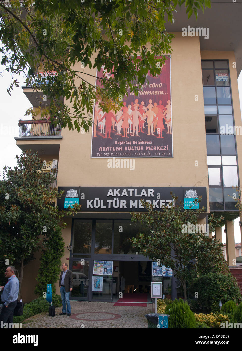 Akatlar kultur merkesi, centro culturale di Besiktas Istanbul Turchia Foto Stock