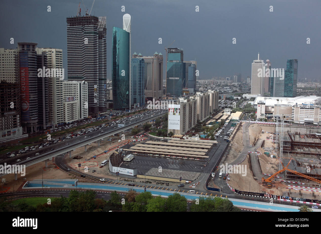 Dubai, Emirati arabi uniti, città fatti Foto Stock