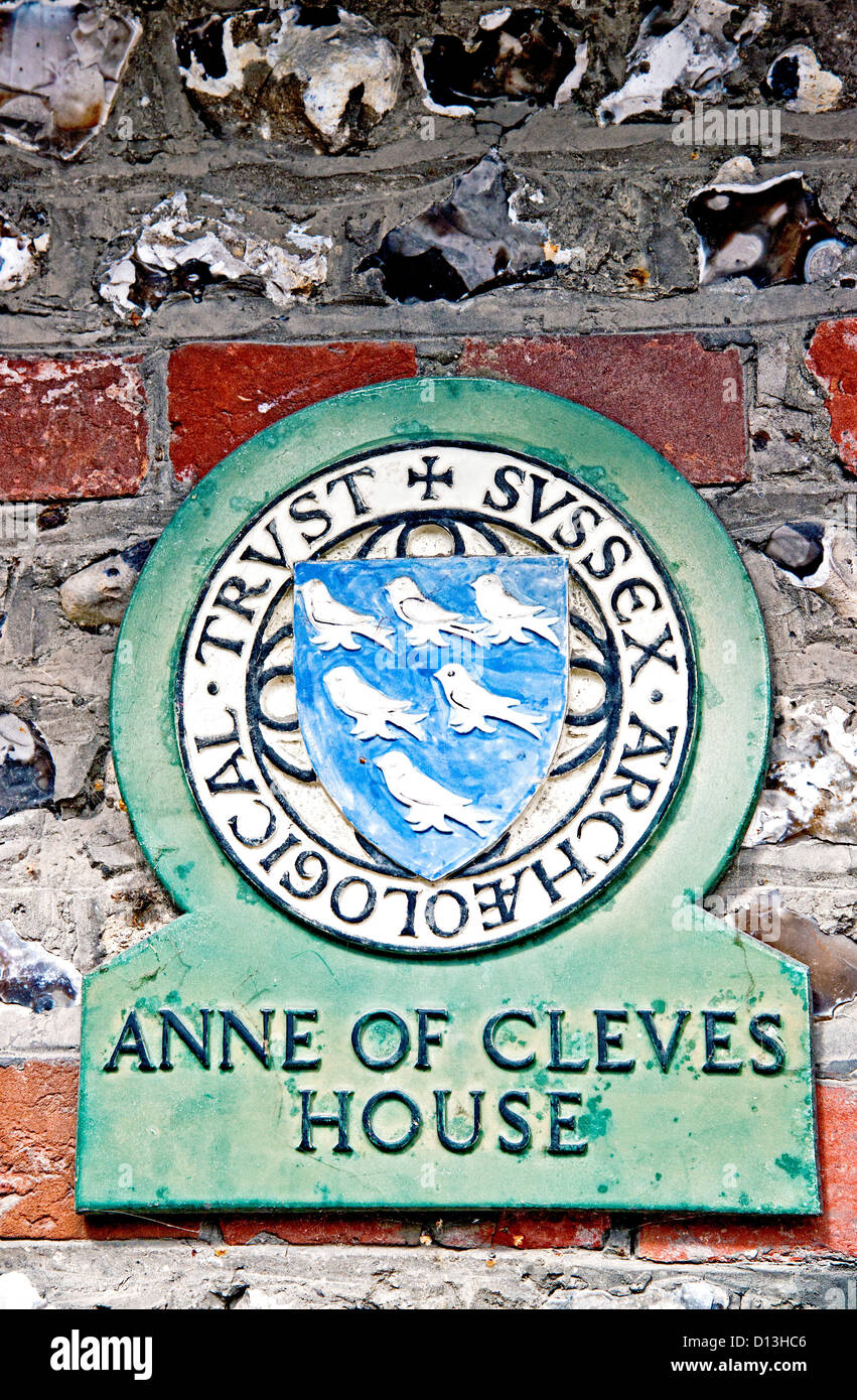 Anne of Cleves House di Lewes, nel Sussex, Foto Stock