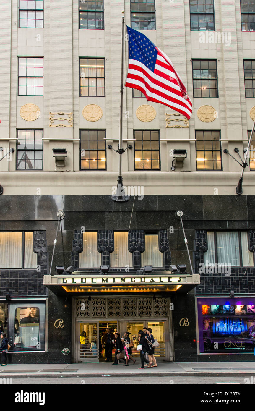 Bloomingdales department store, Lexington Avenue, Upper East Side di Manhattan, New York City, Foto Stock