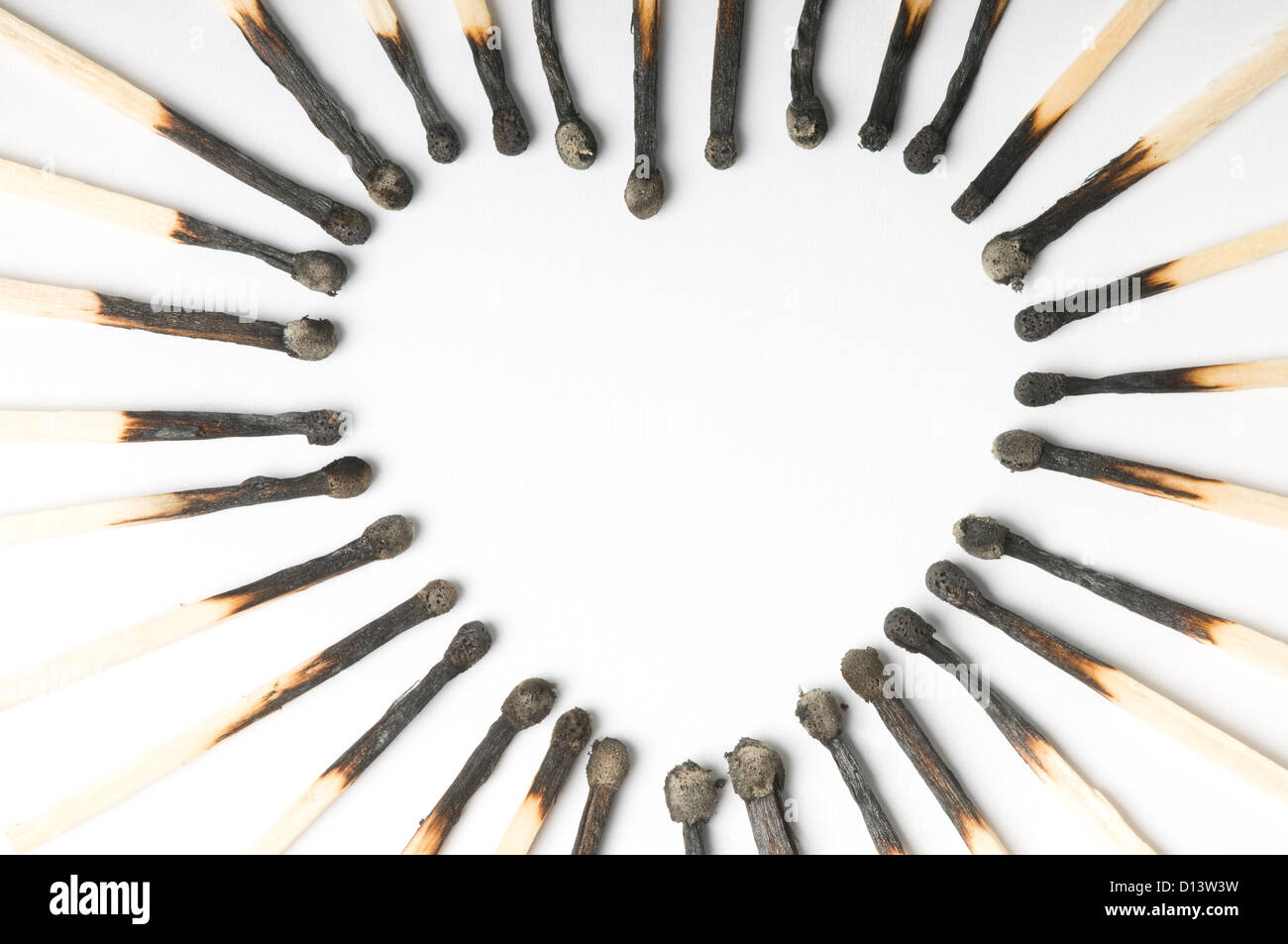 Forma di cuore da corrispondenze Foto Stock