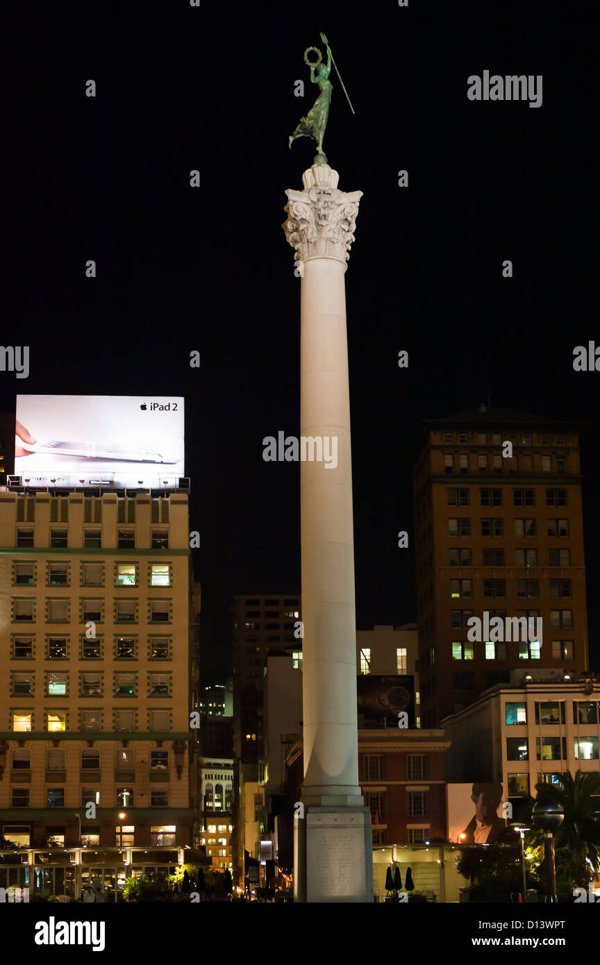 Dewey Memorial, Union Square di San Francisco Foto Stock