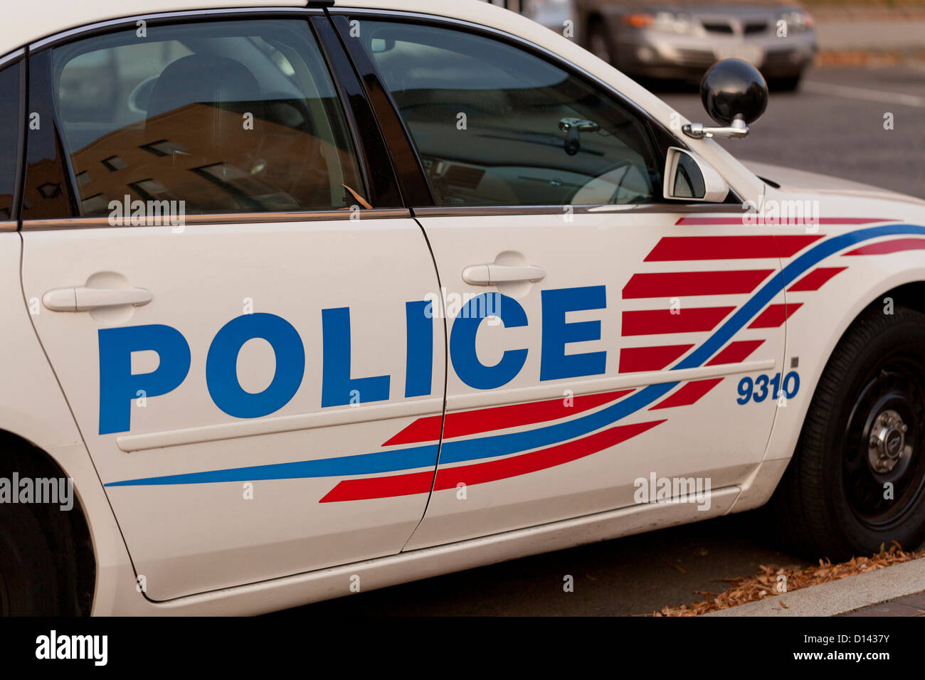 Auto della Polizia marcatura - Washington DC, Stati Uniti d'America Foto Stock