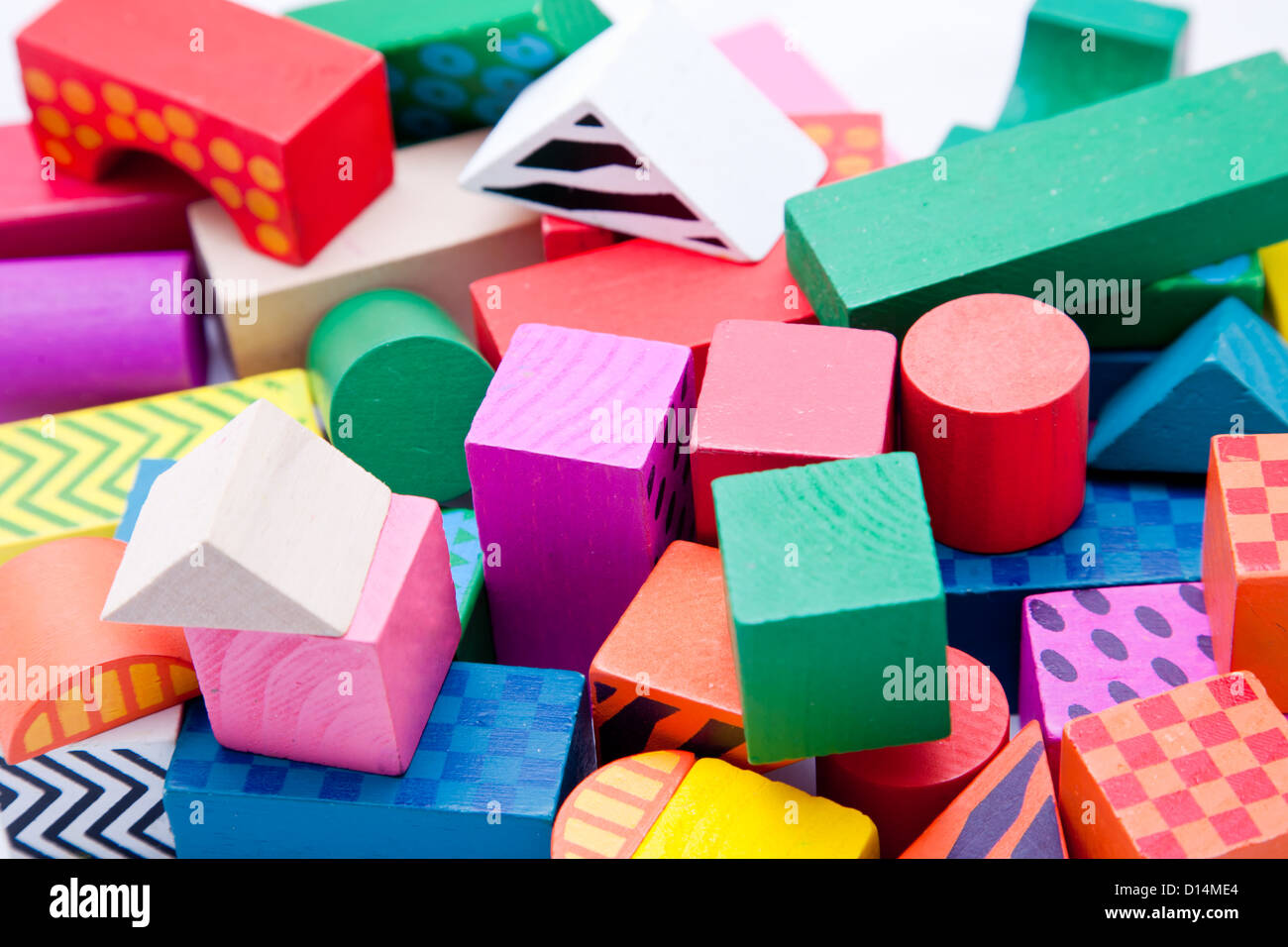 blocchetti del giocattolo Foto Stock