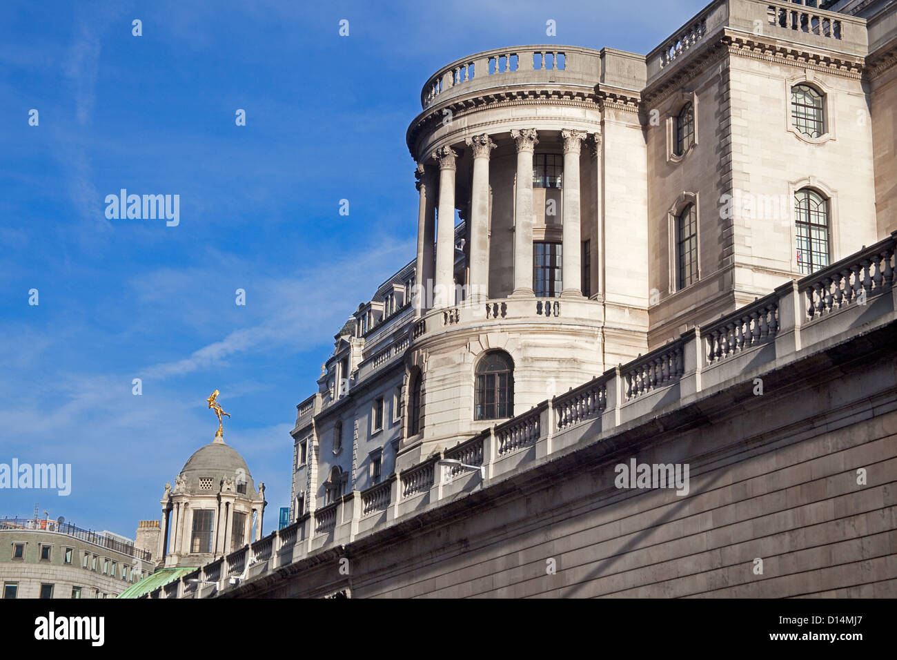 La Banca di Inghilterra visto da Prince's Street Foto Stock