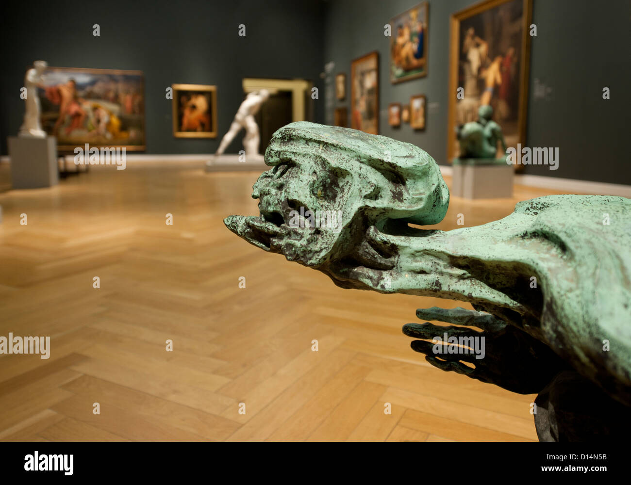 All'interno lo Statens Museum Kunst, Copenaghen, collezione di arte europea 1300 - 1800 Foto Stock