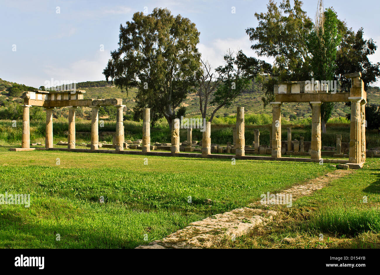 Tempio di Artemide di Vravrona in Attica, Grecia Foto Stock