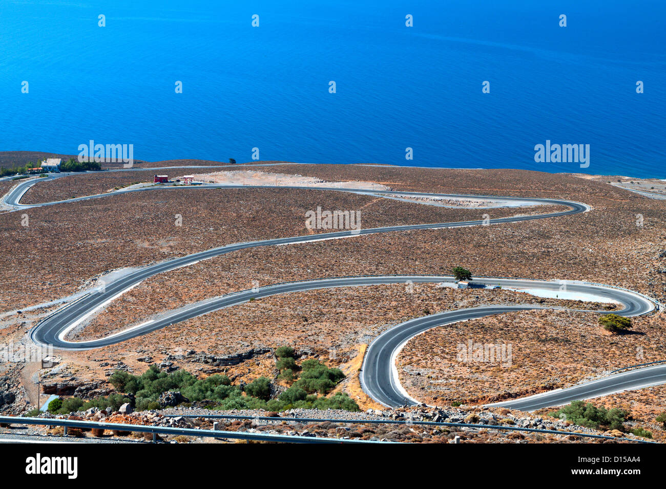 Sfakia area a sud di Creta in Grecia. Costa del mar Libico Foto Stock