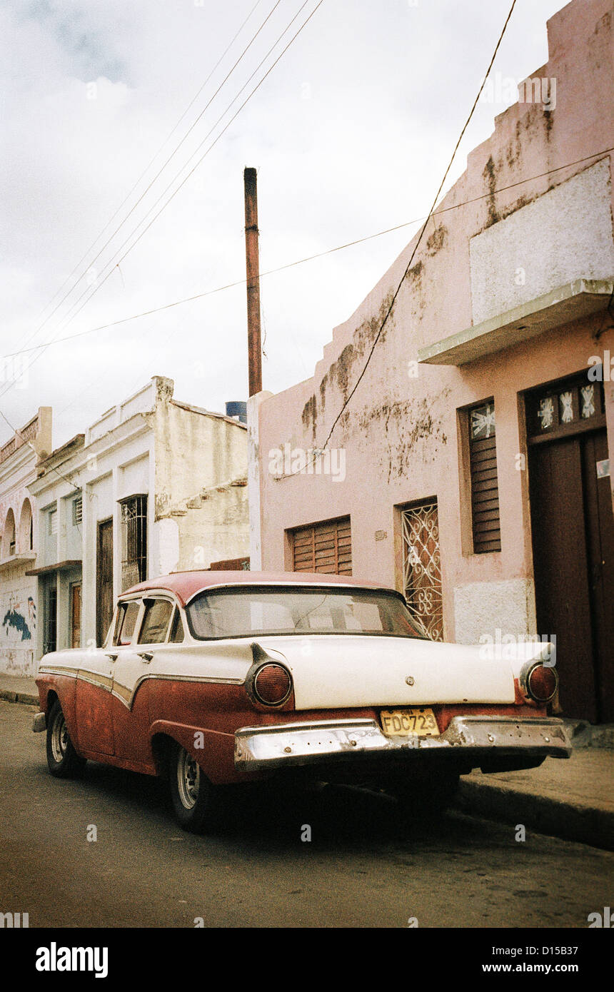 Cienfuegos, Cuba, '57 Ford Fairlane Foto Stock