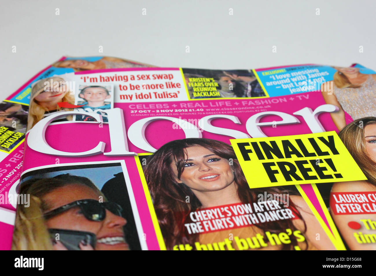 Closer Magazine Foto Stock