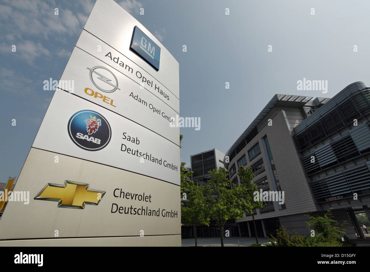 Russelsheim, Germania, Adam Opel edificio, sede dell'Adam Opel GmbH Foto  stock - Alamy