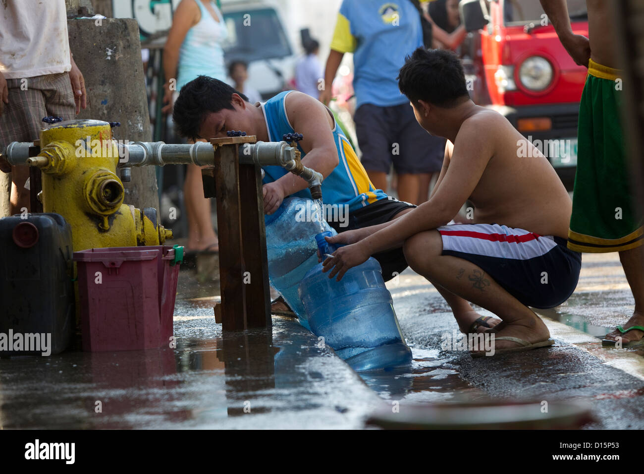 Di Cagayan de Oro, sull isola di Mindanao, Filippine e le conseguenze della tempesta tropicale Washi, (PAGASA, Sendong). Foto Stock