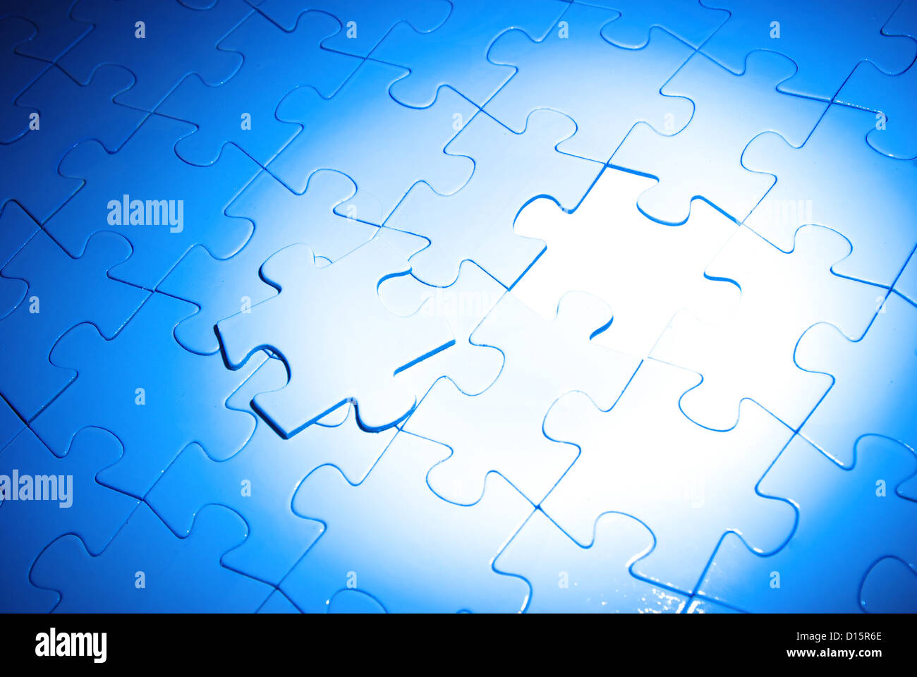 Puzzle per background. Concetto aziendale Foto Stock