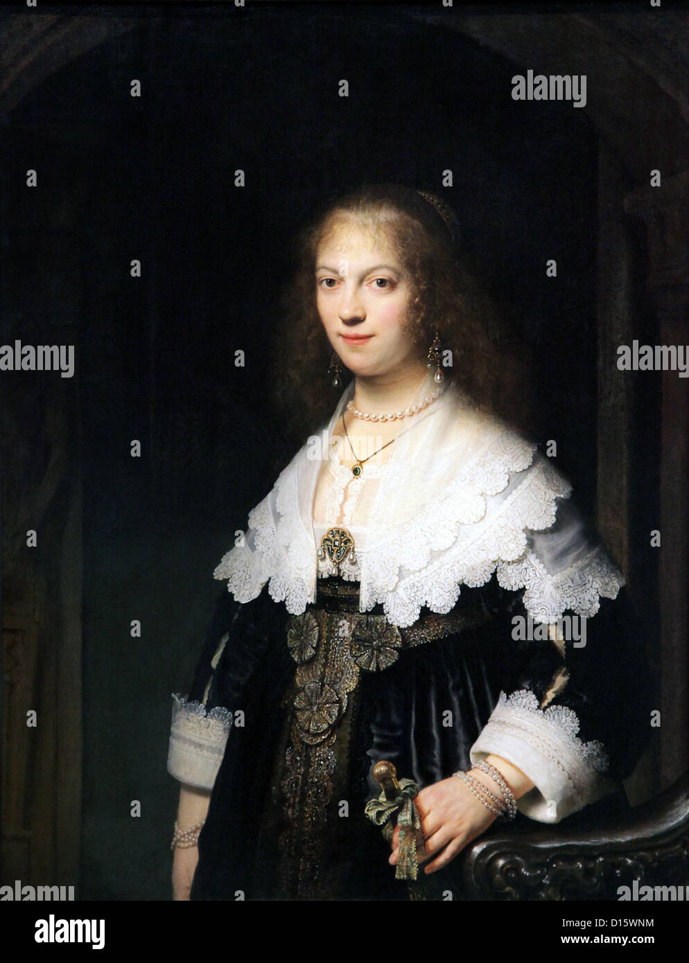 Ritratto di Maria Trip (1639) di Rembrandt van Rijn (1606-1669).olio su tela Amsterdam Paesi Bassi Foto Stock