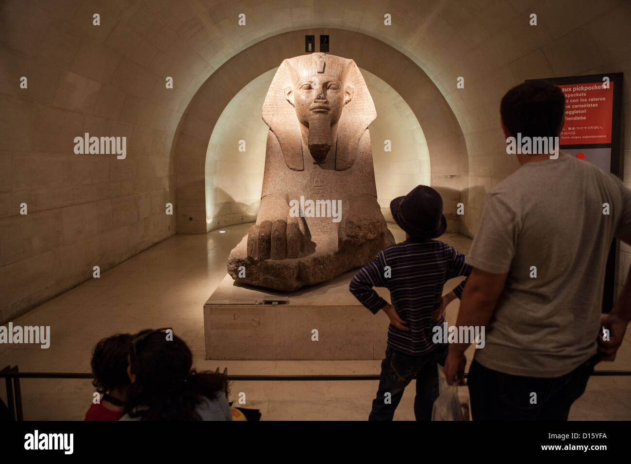 Grande Sfinge di Tanis - Musée du Louvre, Parigi Foto Stock
