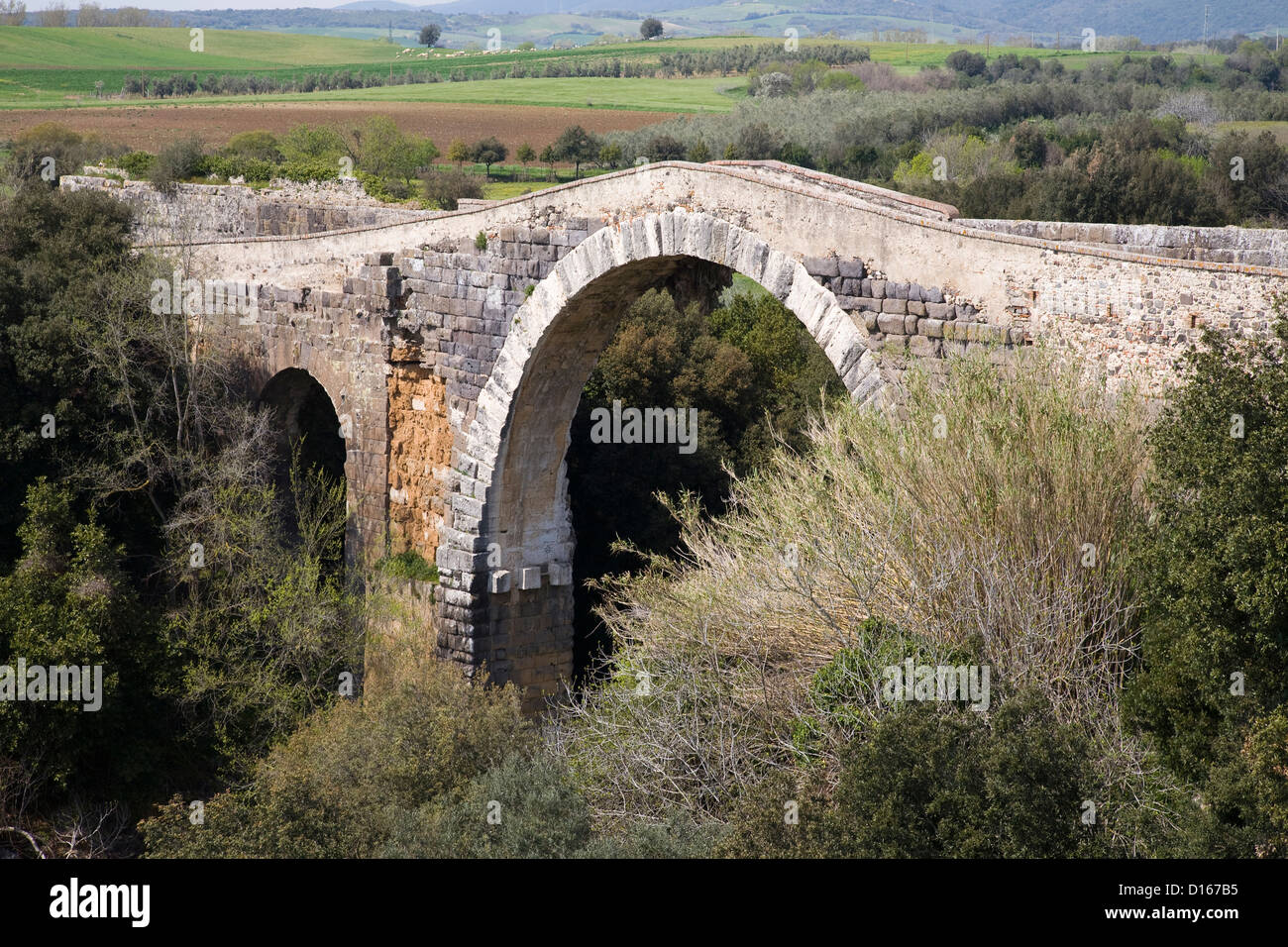 L'Europa, Italia, lazio, Vulci, ponte dell'abbazia Foto Stock