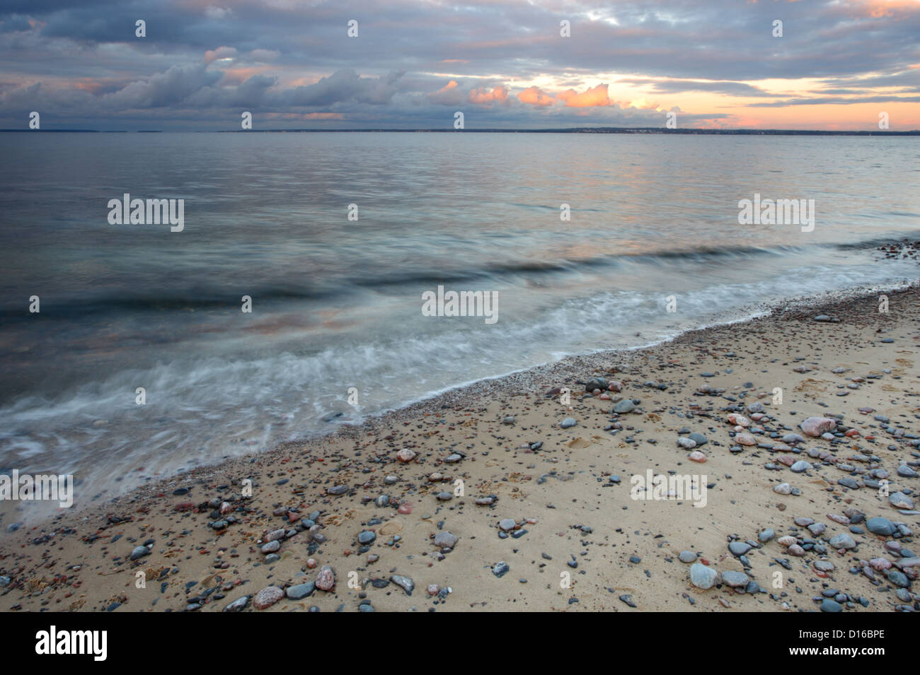 Mar baltico, costa nord dell Estonia. Foto Stock