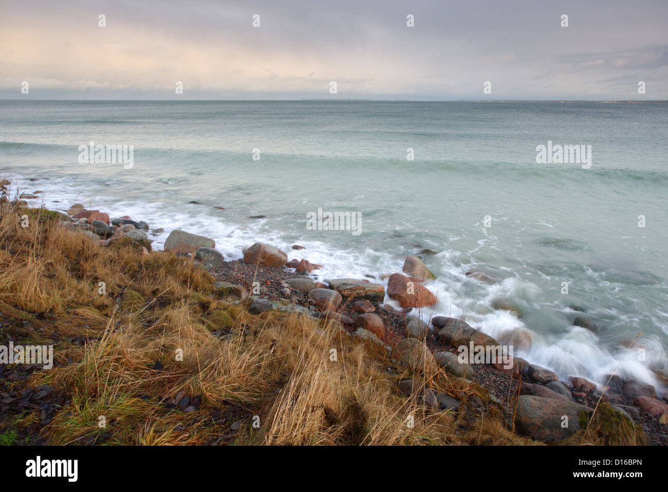 Mar baltico, costa nord dell Estonia. Foto Stock