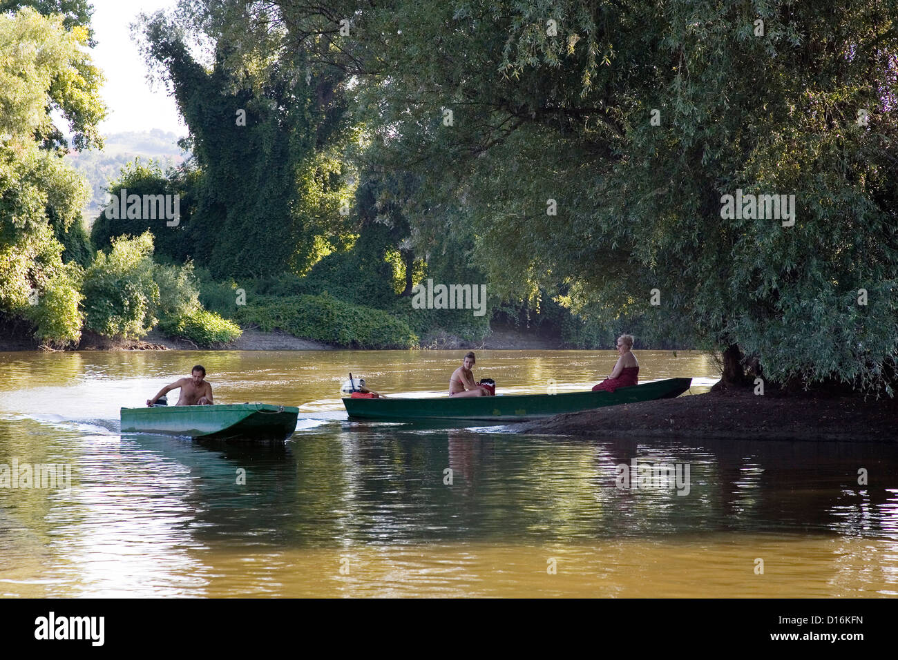 L'Europa, Serbia e vojvodina, Novi Sad, il fiume Danubio Foto Stock