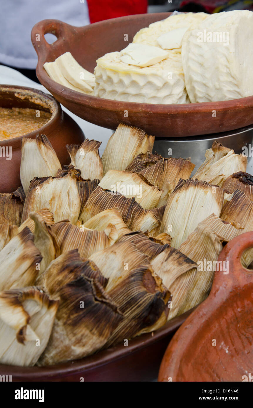 Food Fair in Lima. Tradizionale cucina peruviana. Il Perù. Foto Stock