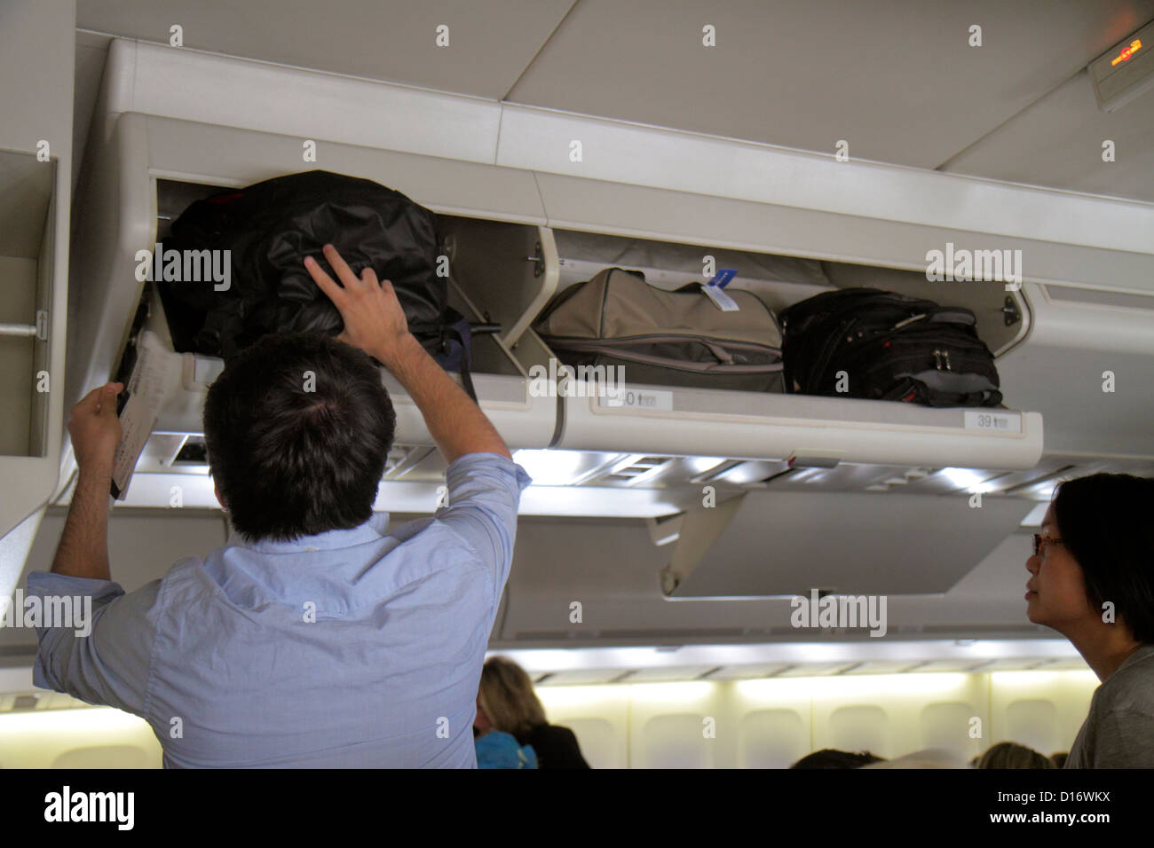 Illinois,il Cook County,o'Hare International Airport,ORD,a bordo,cabina passeggeri,United,commerciale aereo aereo aereo aereo aereo aereo,aereo,p Foto Stock