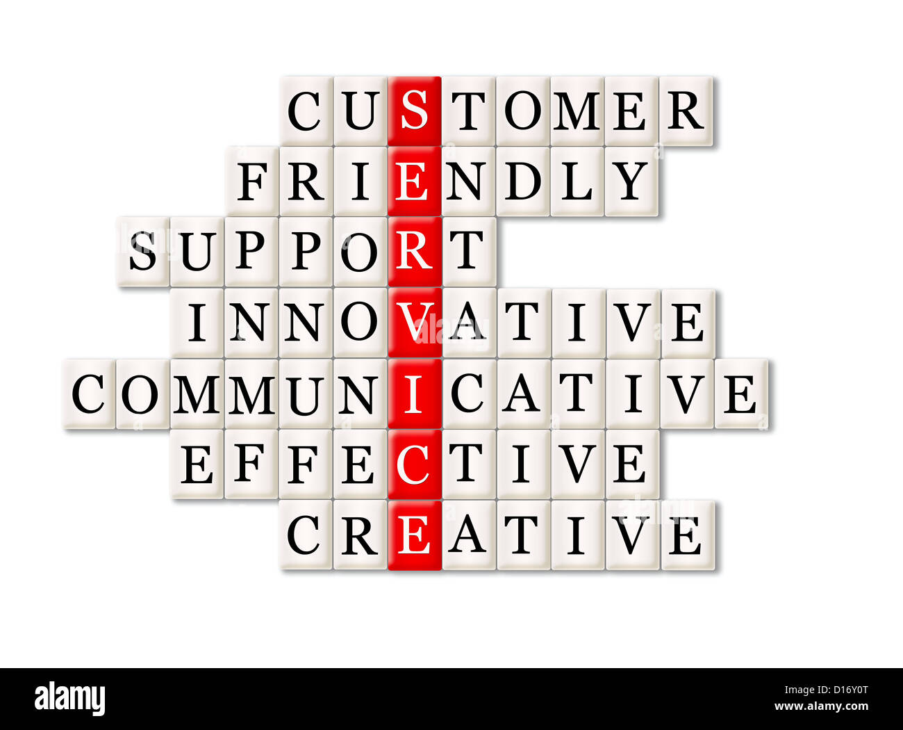 Servizio clienti concetto - il cliente amichevole supporto Foto Stock