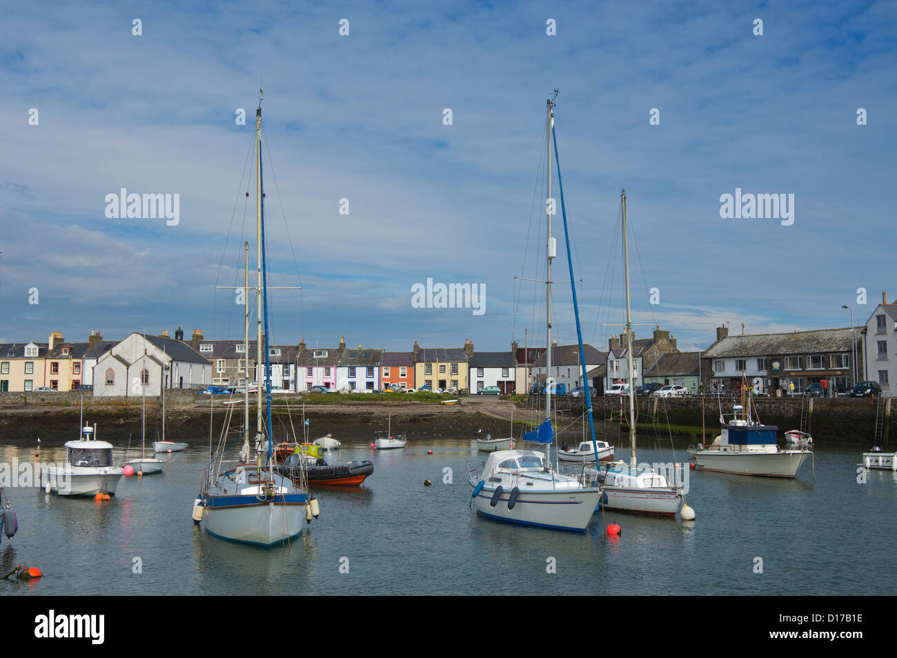 Isola di Whithorn, porto, il machars, Wigtownshire, Scozia Foto Stock