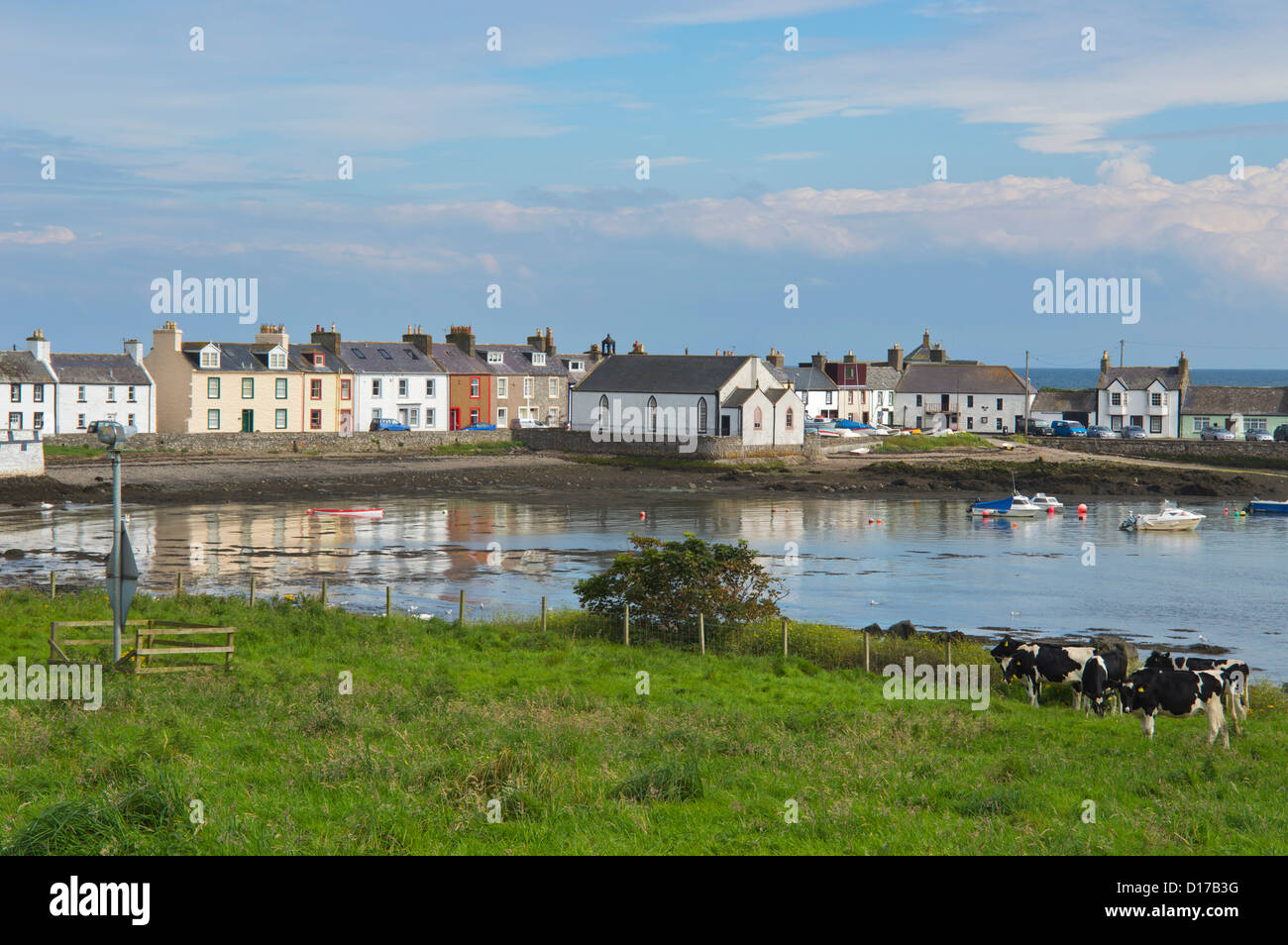 Isola di Whithorn, porto, il machars, Wigtownshire, Scozia Foto Stock