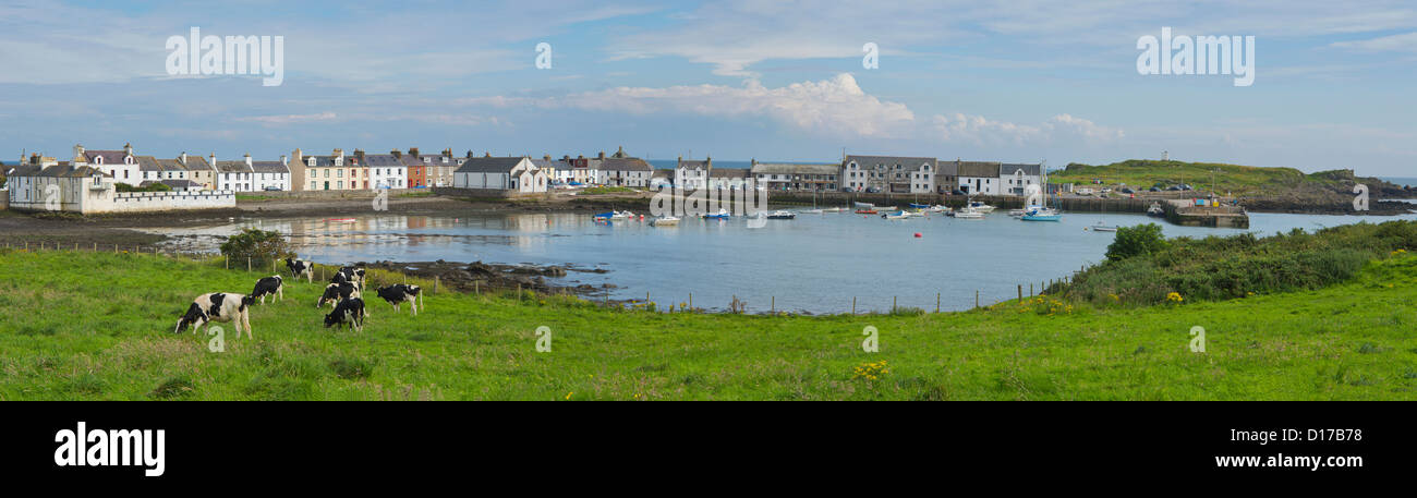 Isola di Whithorn, porto, il machars, Wigtownshire, Scozia Foto Stock