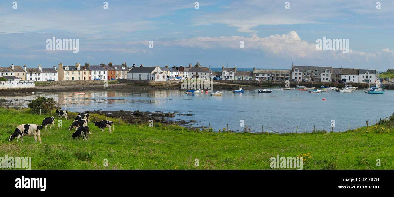 Isola di Whithorn, porto, il machars, Wigtownshire, Scozia Foto Stock
