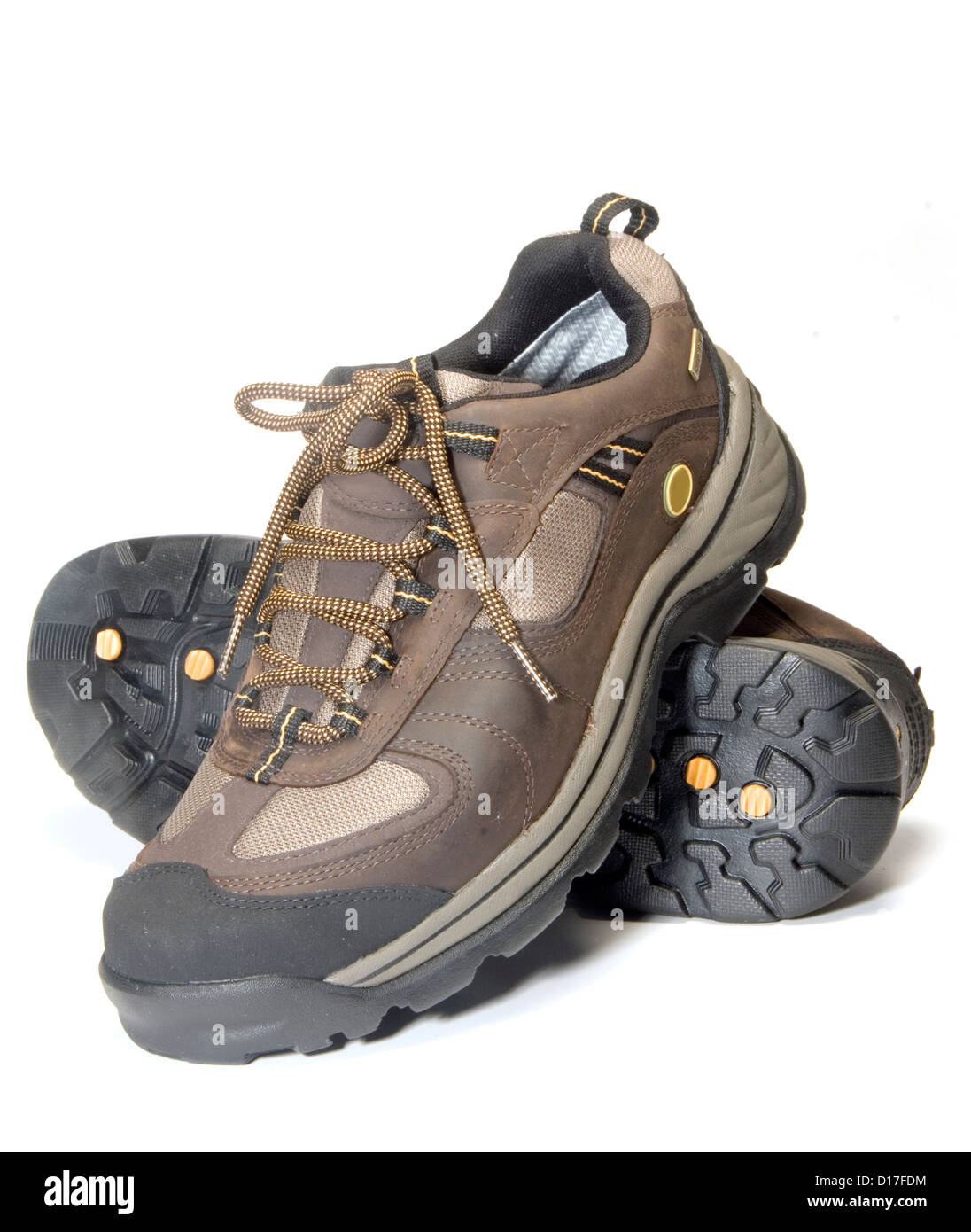 Tutti i terreni di formazione trasversale escursionismo scarpe leggere Foto Stock