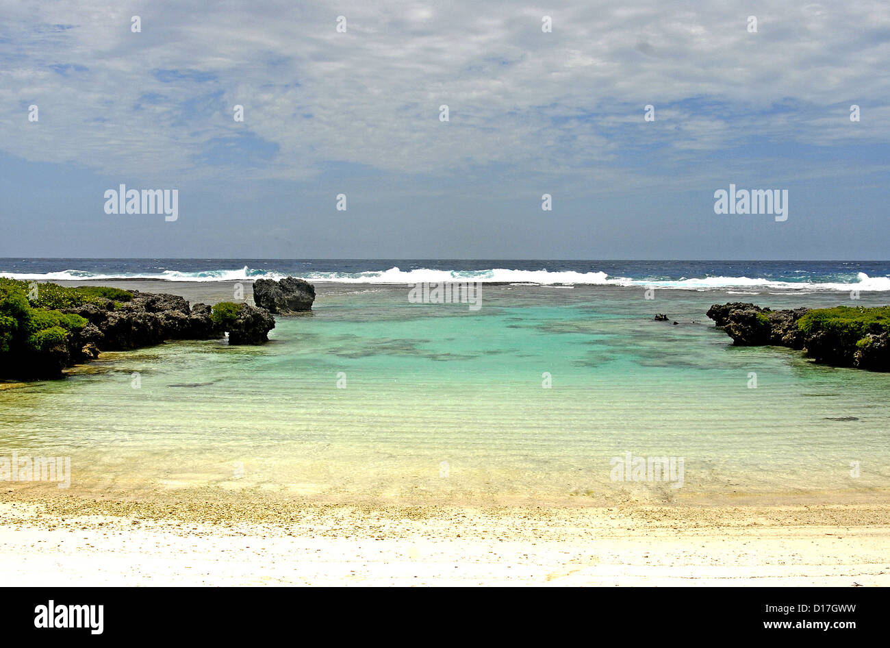 Spiaggia di isola di Efate Vanuatu Oceania Foto Stock