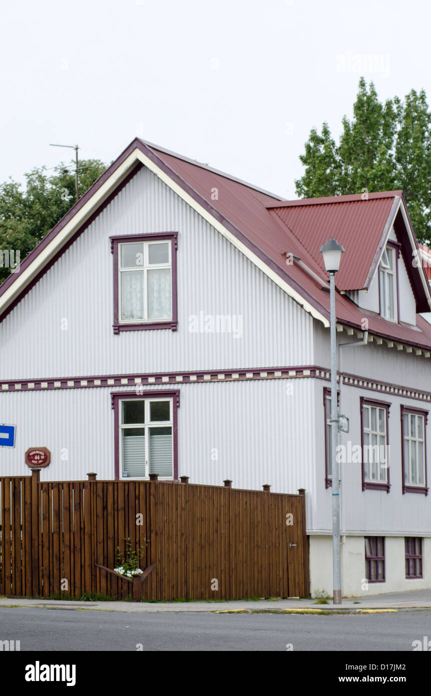 Casa di Reykjavik, Islanda Foto Stock