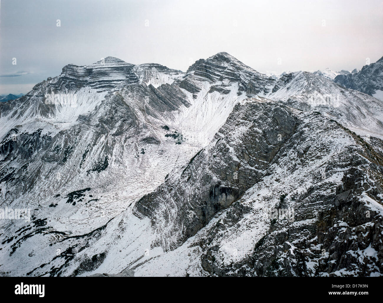 Soiernspitze, karwendelgebirge, Baviera, Germania Foto Stock