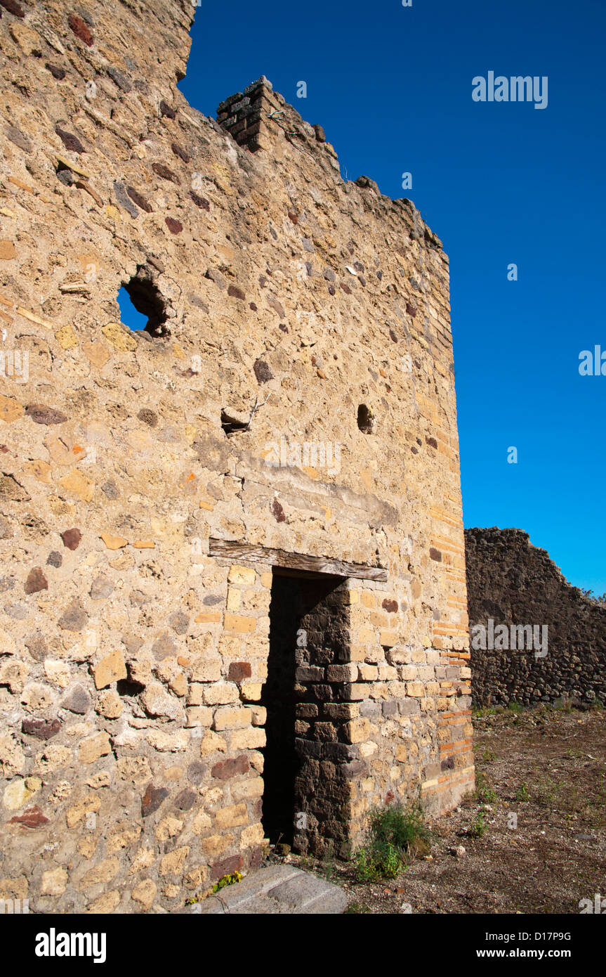 Pompei la città romana sepolta nella lava vicino a Napoli in la regione Campania sud Italia Europa Foto Stock