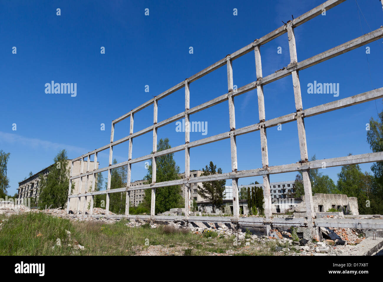 Città abbandonate, un ex sovietica army base Foto Stock