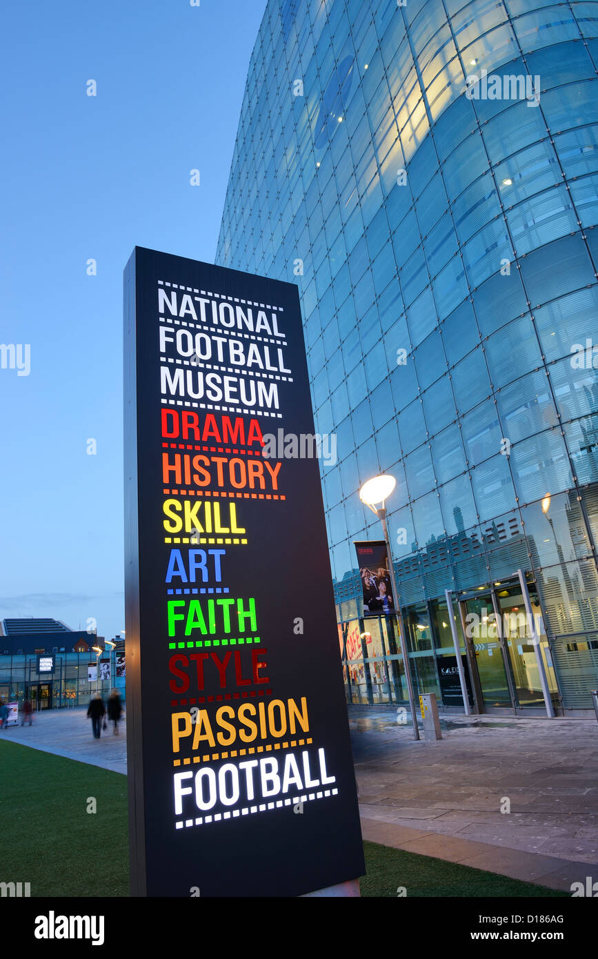 Museo Nazionale del Calcio in Urbis edificio nel centro della città di Manchester Foto Stock