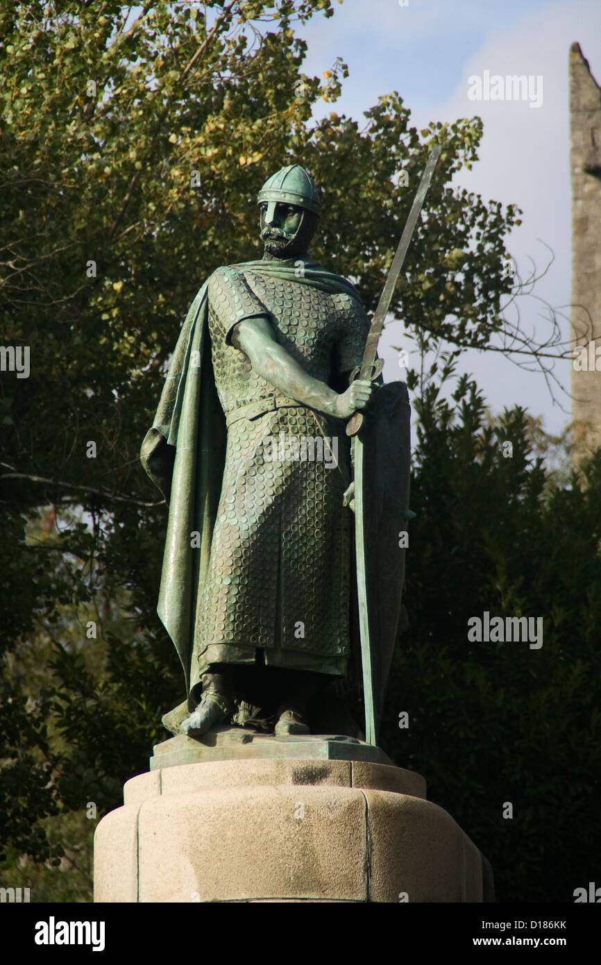 Estátua de D. Afonso Henriques Foto Stock