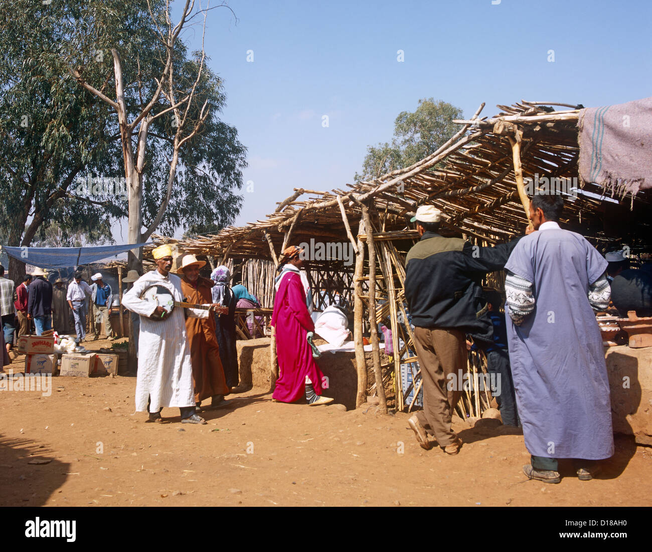 Mercato berbera del Marocco Foto Stock