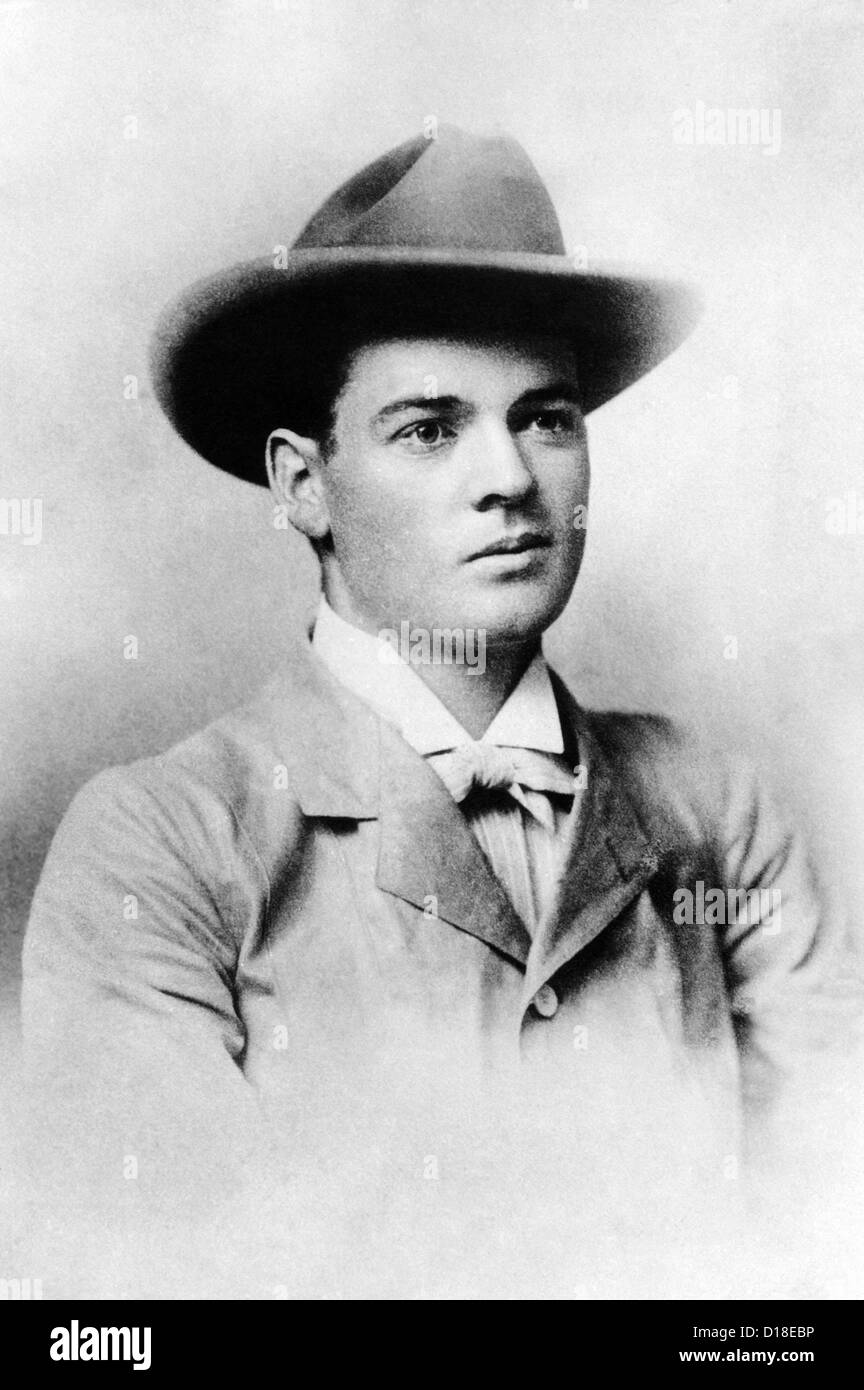 Herbert Hoover come un giovane di 23 anni giovane ingegnere minerario in Western Australia. Ha lavorato da Bewick, Moreing & Co., Foto Stock