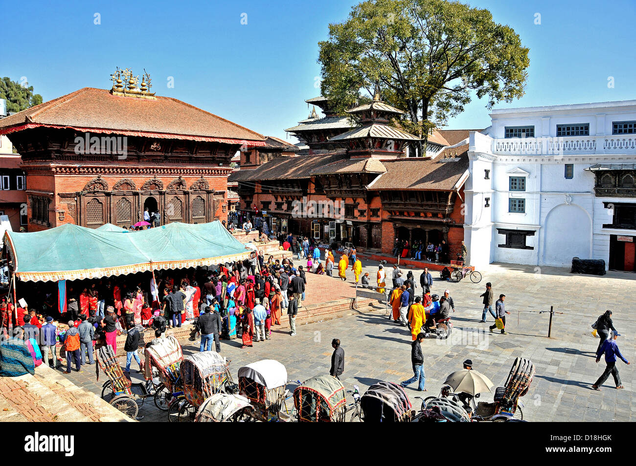 Shiva Parbati tempio il quadrato di Durbar Kathmandu in Nepal Foto Stock