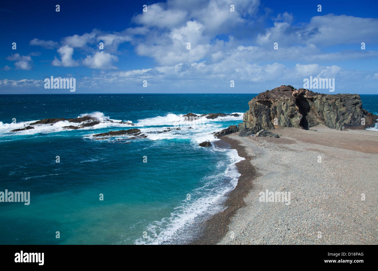 Fuerteventura Isole Canarie spiaggia playa del jurado per la west coast Foto Stock