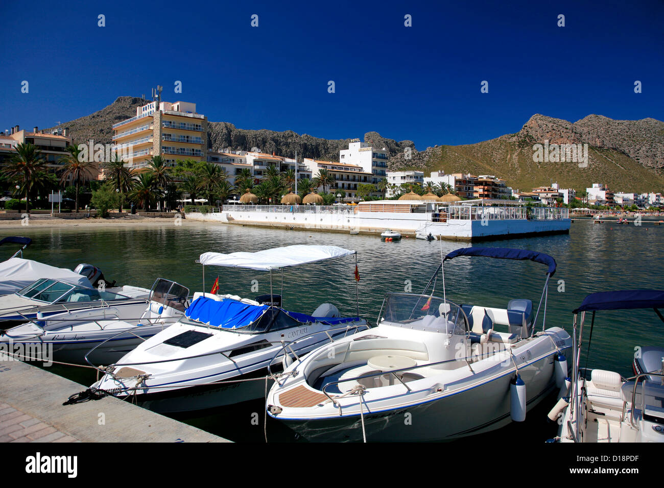 Il resort di Port de Pollenca, Maiorca, isole Baleari, Spagna, Europa Foto Stock