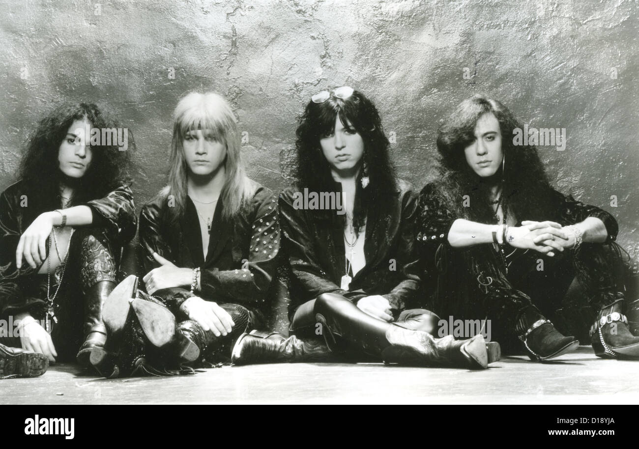 Cenerentola foto promozionale di noi heavy metal group nel 1990. Da l: Fred Coury, Eric Brittingham, Tom Keifer, Jeff LaBar Foto Stock